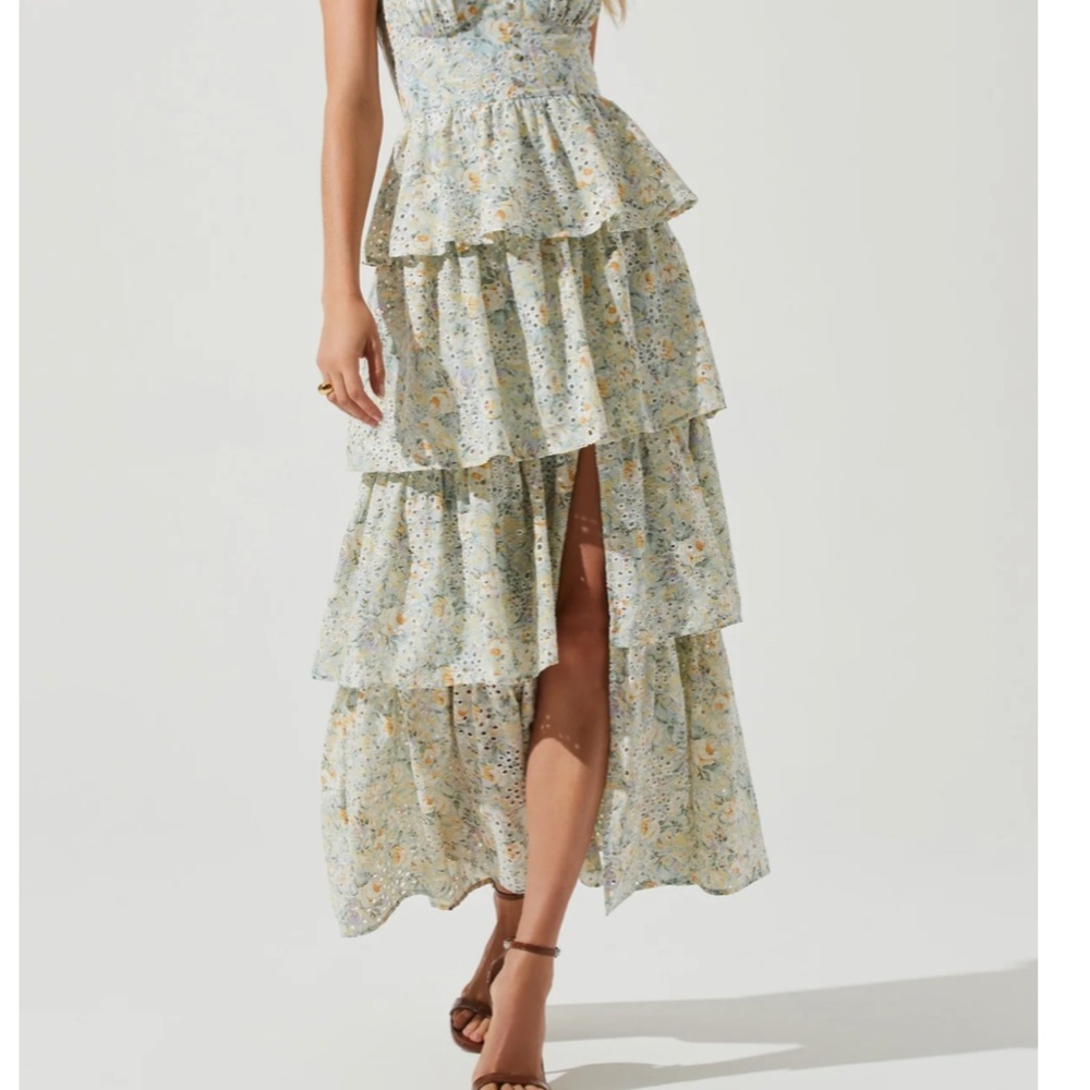 MIDSUMMER FLORAL TIERED MAXI DRESS